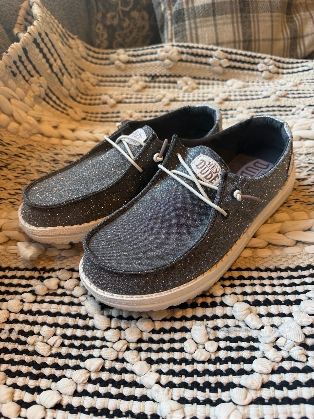 Hey Dude Wendy Metallic Sparkle Size 7